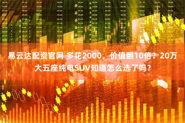 易云达配资官网 多花2000，价值翻10倍？20万大五座纯电SUV知道怎么选了吗？